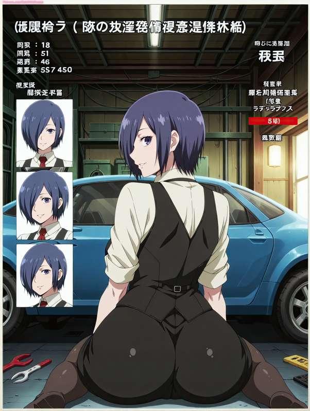 Touka Kirishima of Tokyo Ghoul Sexy Poses [Gen 2.5]
