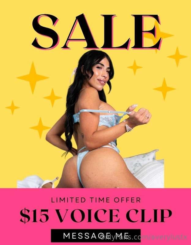 $15 Custom Voice Clips!!!!Order yours today🥰