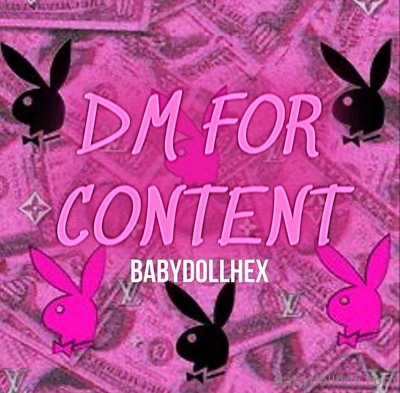 DMS ARE OPEN 
@babydollhex is 3$
