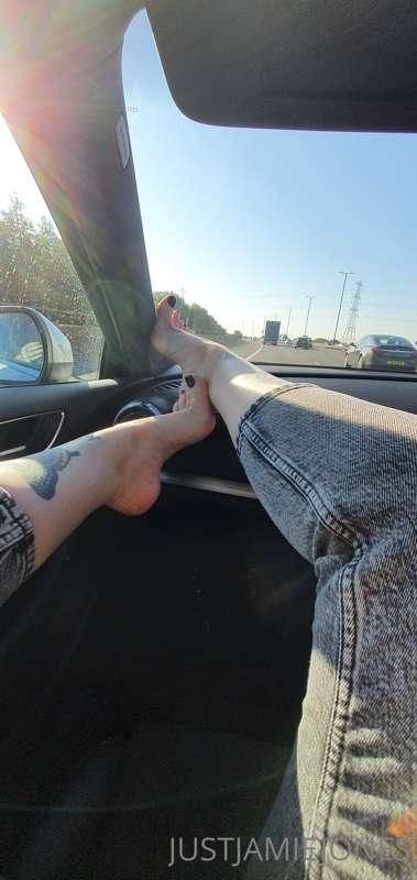 I wonder how many other people were distracted on the motorw..