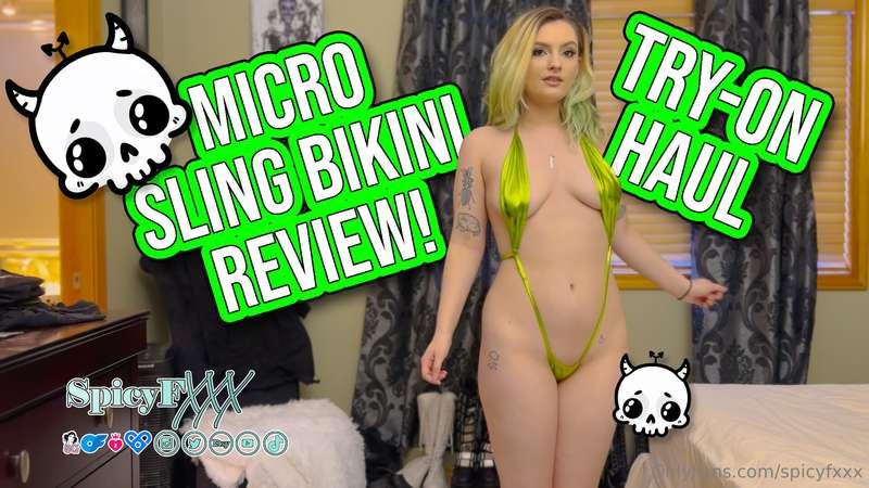 Sling bikini try on! Watch the YT version here and unlock fo..