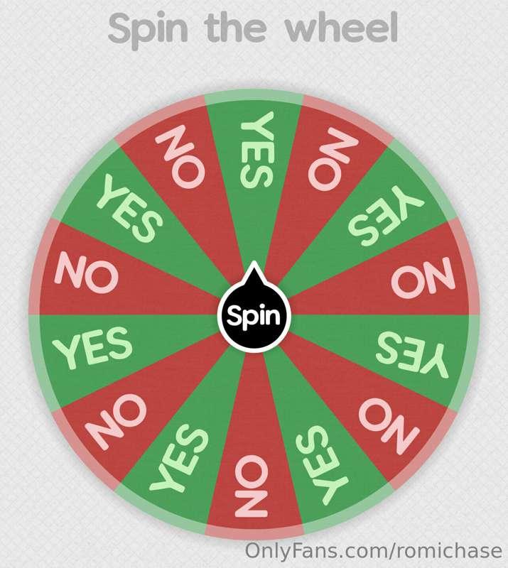 Tip $10 to spin the wheel! 50/50 shot 🥵😎 

The prize is a so..