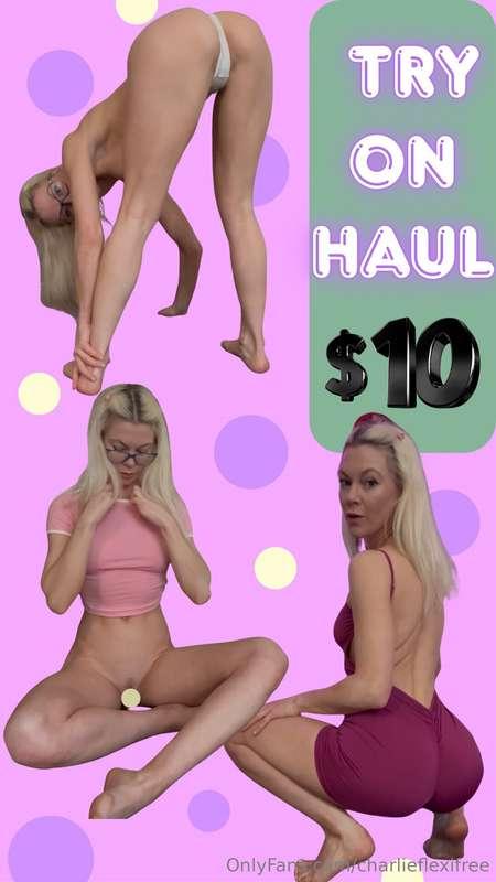 NEW TRY ON HAUL VIDEO!! Tip $10 I’ll send it to your inbox 📥..