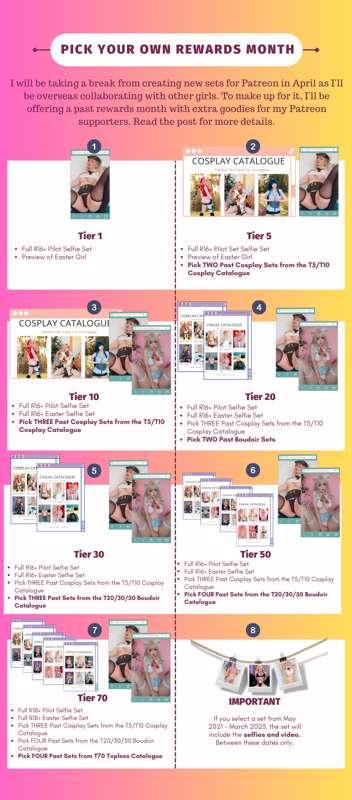 !!HUGE ANNOUCEMENT FOR APRIL!! !! PAST SET MONTH WITH SELFIES/VIDEOS !!