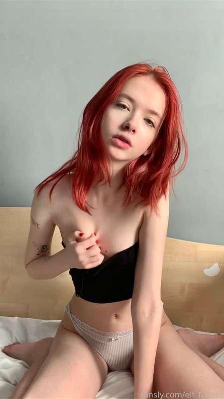 Am I pretty for  u?💓

#fyp #pussy #littlegirl #redhaired #virgin #student #dildo  #thin