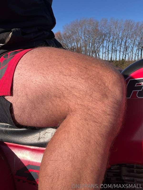 Close up of the thighs of a hard working rural New Zealand c..