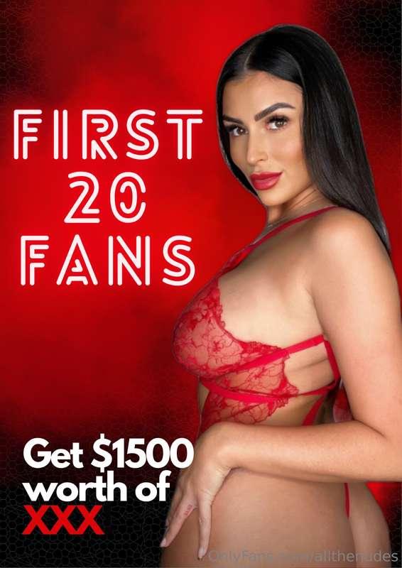 The first 20 fans to tip $15 will receive $1000 worth of xxx..