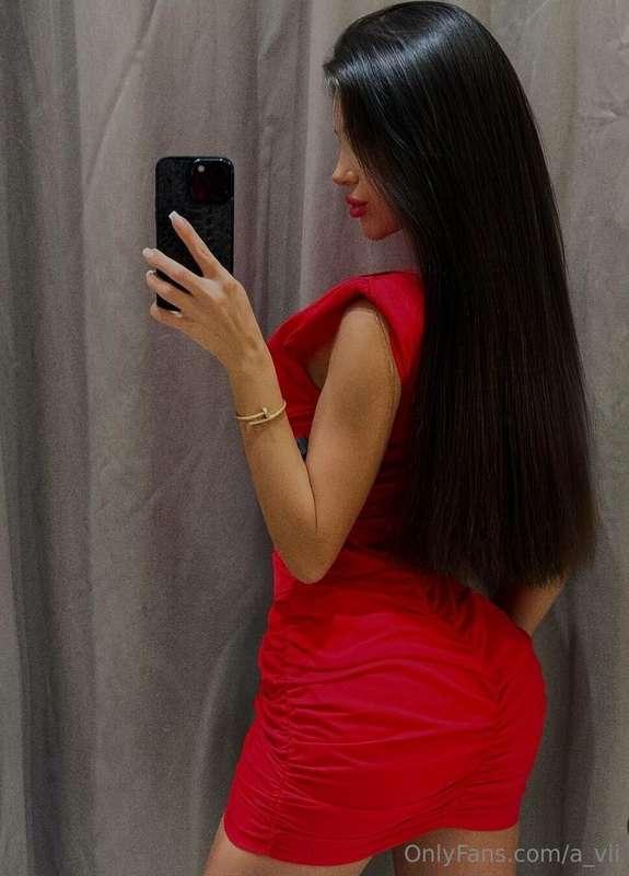 Is this red dress suitable for our date?😏❤️