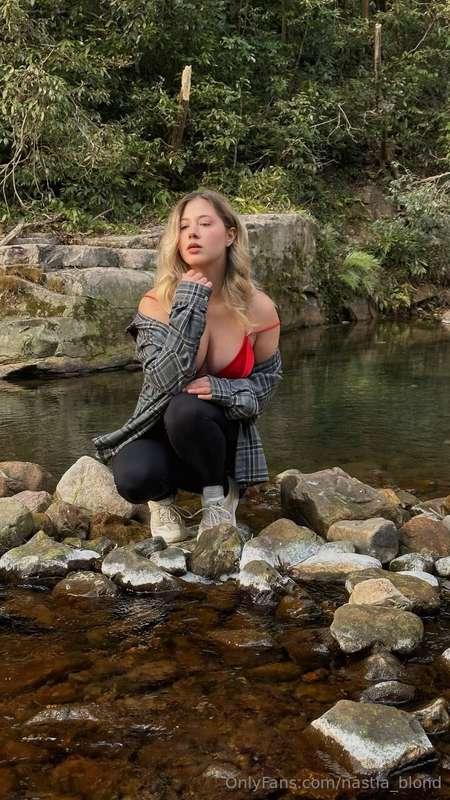 It's so quiet here, you can hear the water flowing...and you..