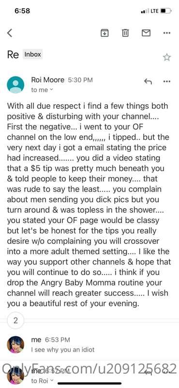 This dumb ass felt the need to email me this BULLSHIT!!!! If..