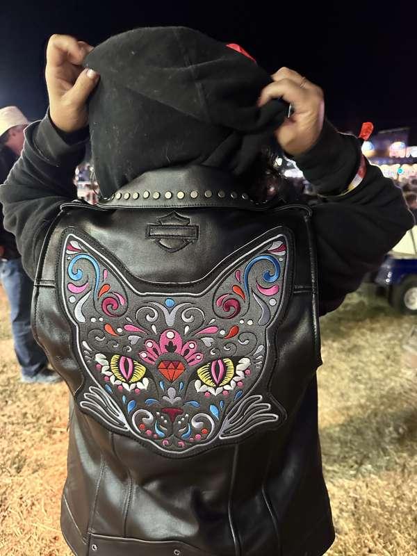 Buffalo Chip has it all! Diana has started her own vest with patches! 