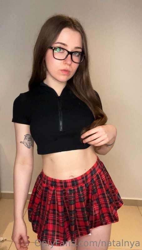 I might look innocent but all I can think about is your dick..