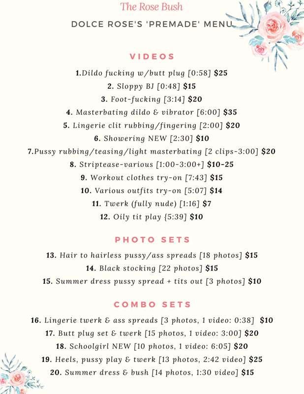 Updated Menu! 💖