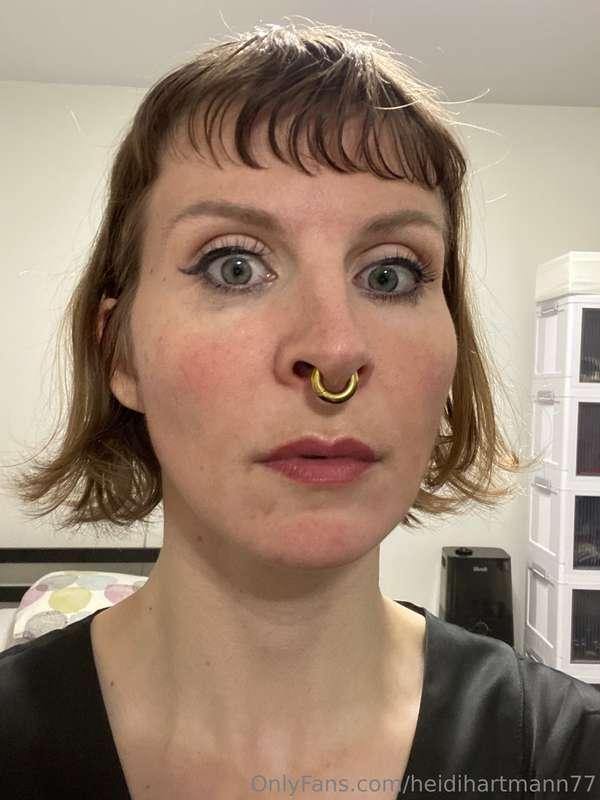 My mascara was a little smeared after yesterday’s fun. I was..