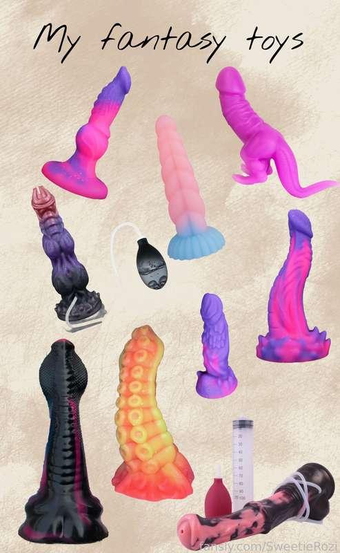 Heeeeey there 🫶
After a long time, I acquired an incredibly huge collection of sex toys. Here you can take a closer look at all of them. God, I was shocked by this amount 😅
What do you think about all this diversity? If you particularly liked something DM me for a great custom 😏❤️


💫 #toys #baddragon #kinky #sizequeen #vibrator #lovense #analplug #plug #dildo #fantasydildo 💫