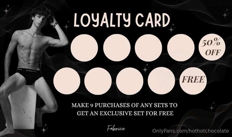 I'm so excited to introduce my all new loyalty card!! 🤍 here..