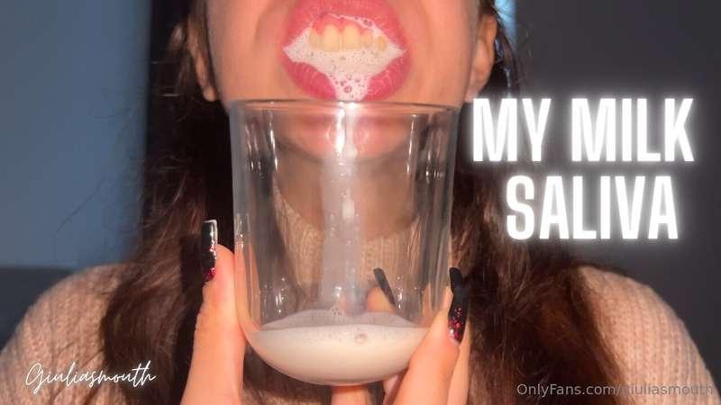 I CREATE MY SALIVA MILK 🥛 Today I’ve decided to create a spe..