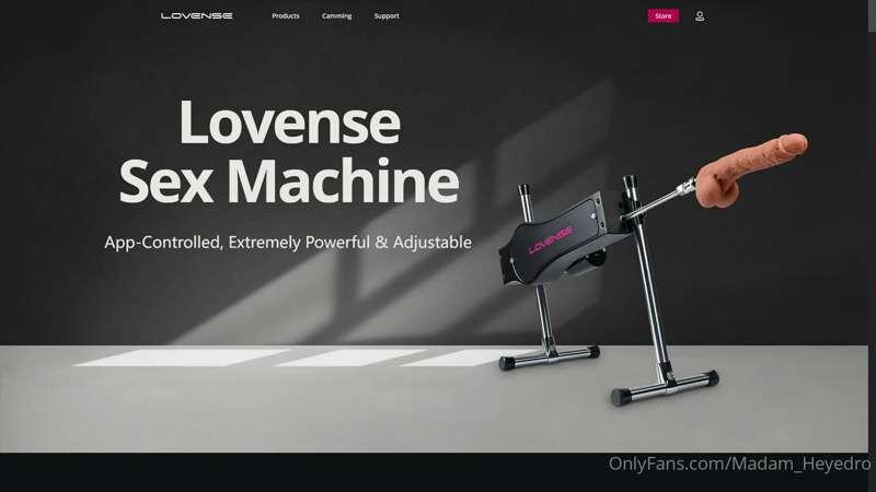 OMG Look what lovense has released!! A FUCK MACHINE!! This w..