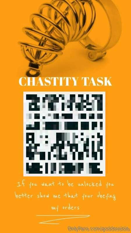 CHASTITY TASK unlock now! Trust me you will be glad you did ..