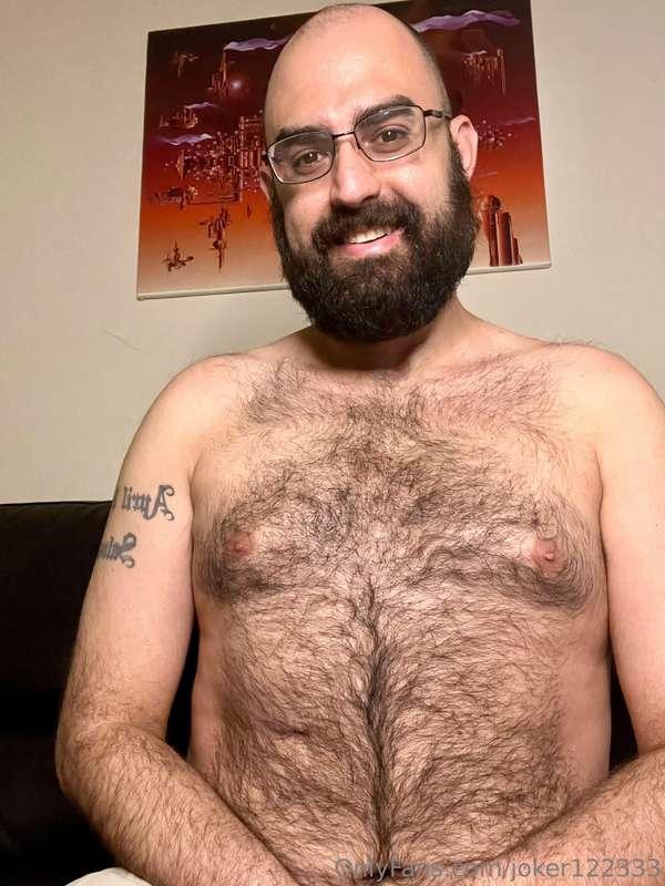 Sexy hairy chest and beard