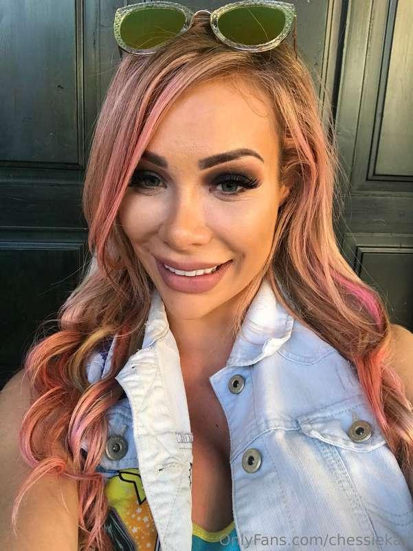 Throwback to when I had long pink hair