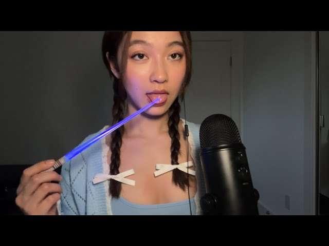 ASMR Spit Painting Your Face With A Light Saber? 💡
