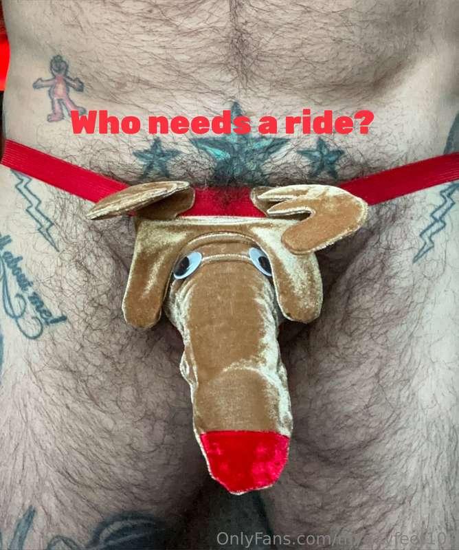 Wanna ride my reindeer?