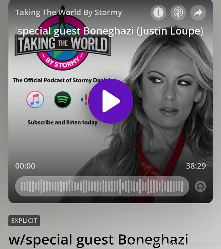 Brand new Taking the World by Stormy podcast live now! Subsc..