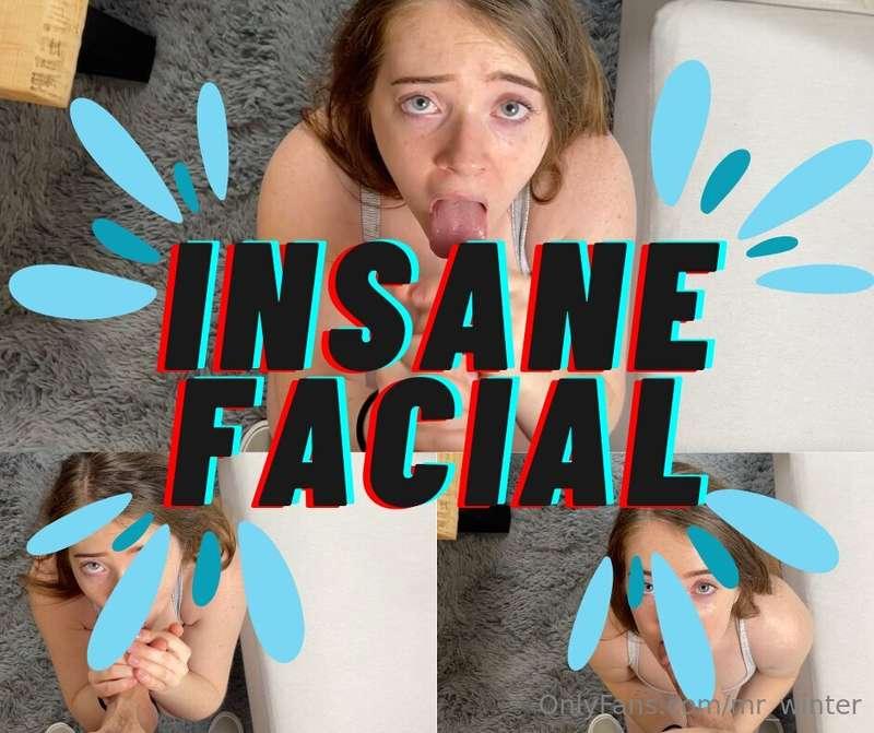INSANE FACIAL! 🥵💦She's full of dirty talk towards me as she ..