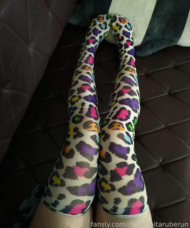 #stockings #colorful #socks #sfw #leopard #legs