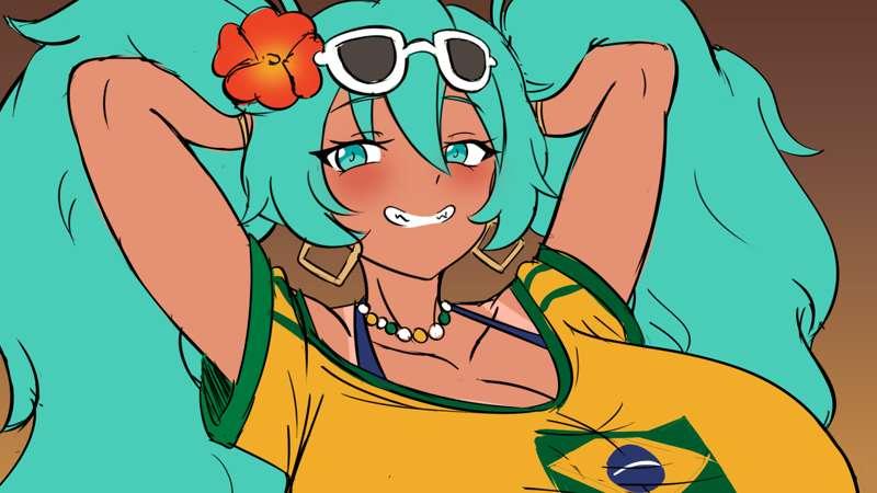 September 2024 special sketch - Brazilian Miku