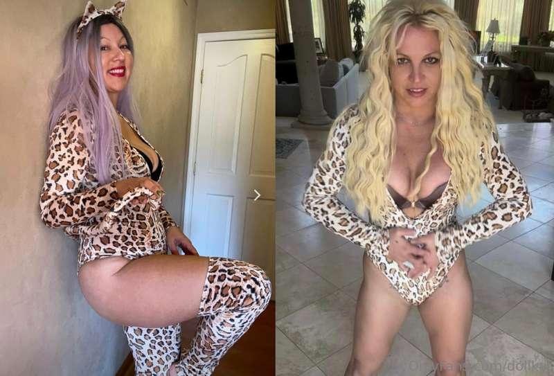 When you find out Britney Spears has the same cheetah outfit..