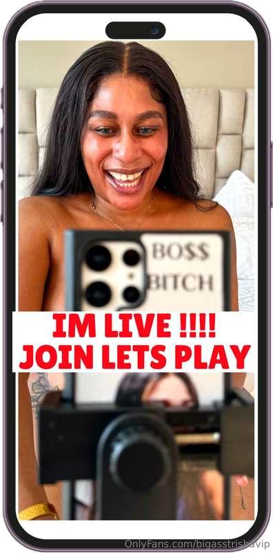 Are you ready to cum babeJoin my LIVE NOW!!!!