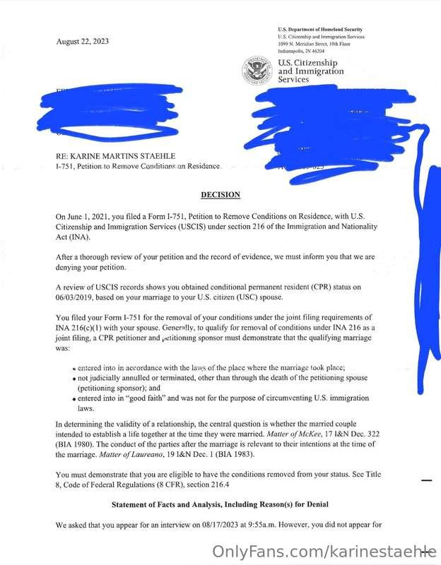 Hello everyone I am currently fighting being deported 2 year..