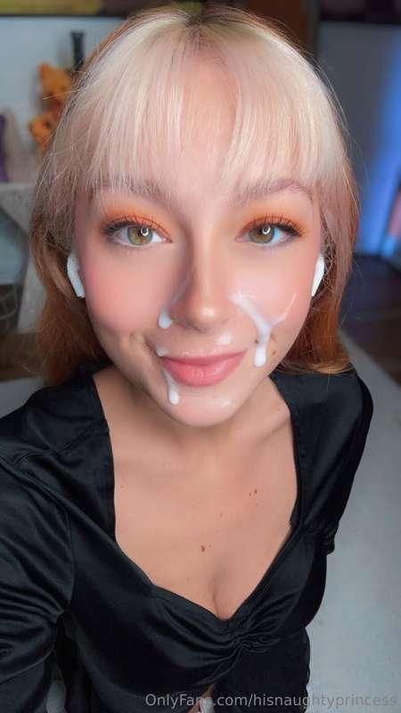 Daddy’s cum covered Princess 