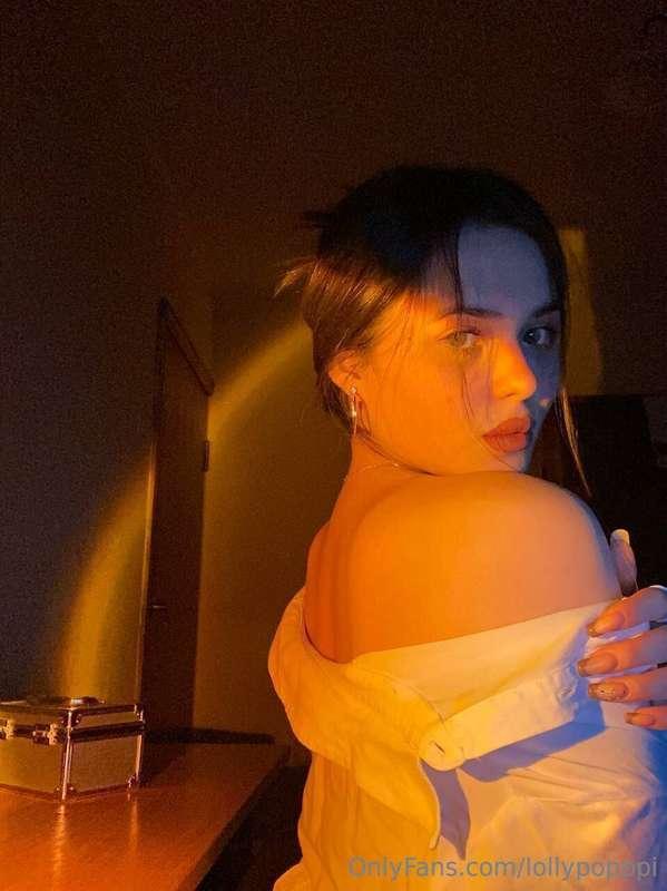 The sunset light caresses my skin... and it's like I feel yo..