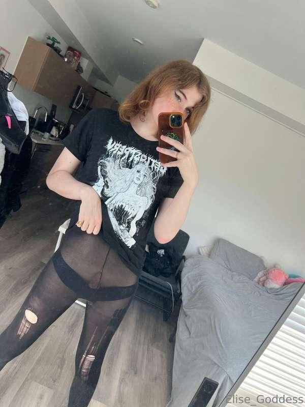 Hard in pantyhose