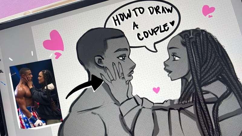 How to Draw a Couple! 👩‍❤️‍👨✍🏽 | April 2023 Tutorial