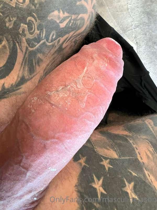 Who wants to lick this pussy juice off of my cock?