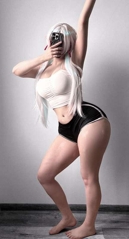 Frieren morning stretch cosplay set (NSFW)