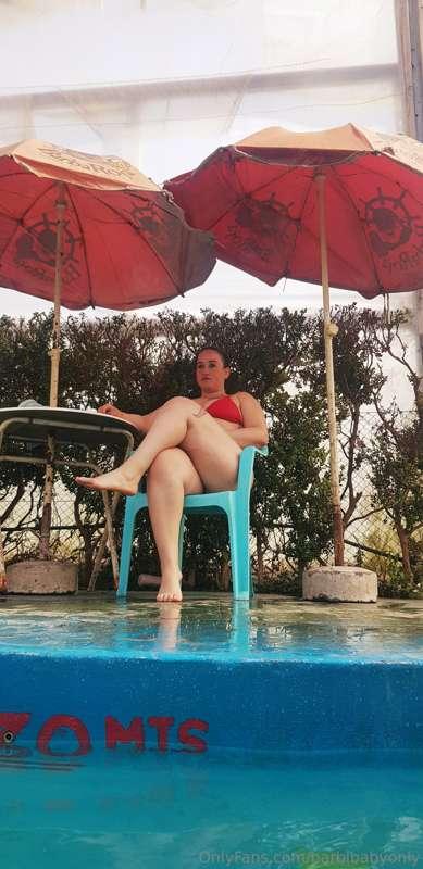 Resting a little from the pool