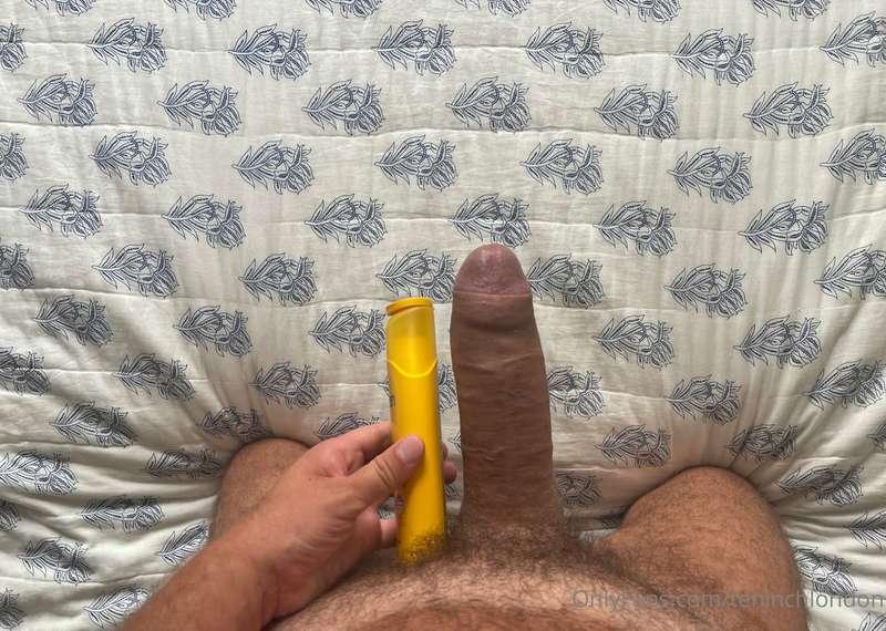 Size comparison day #2...don't forget your cream 💦