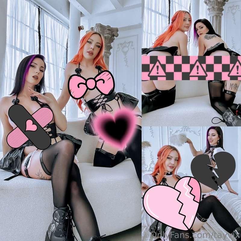 Happy Galentines day! 🖤 I have so many collab sets this mont..