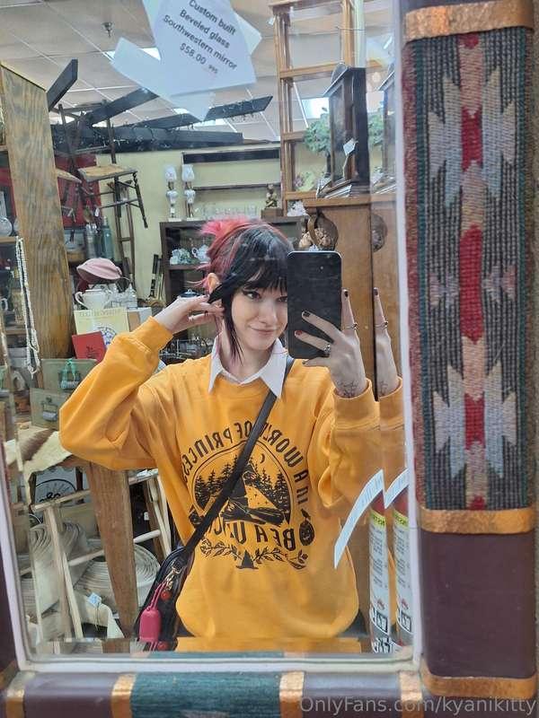 Thrift shop date?