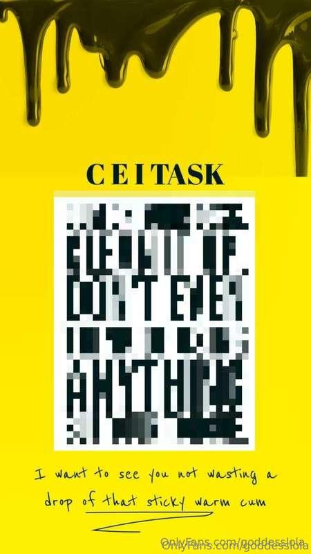 CEI TASK! 💦 Unlock and complete!