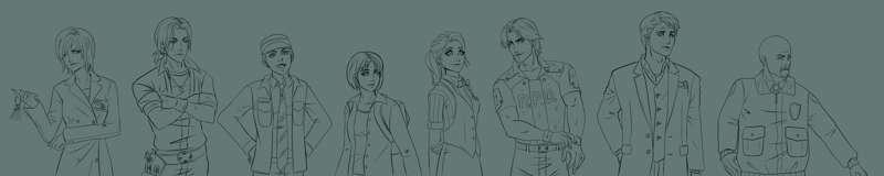 Outbreak Crew - Lineart