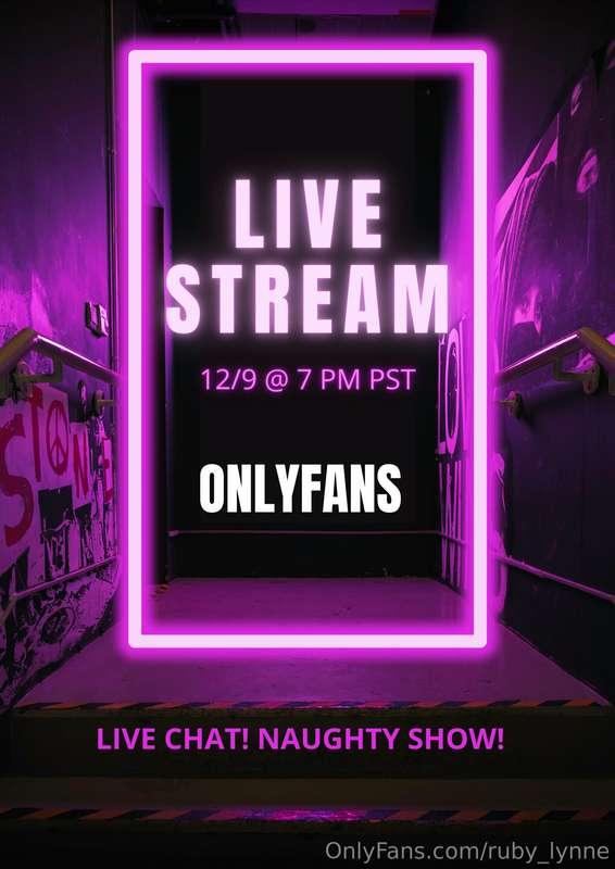 Don't miss this ***live stream tomorrow night***!  😈  **7 pm..