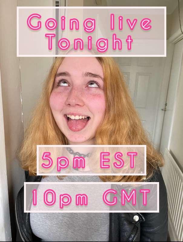 Going Live on YouTube Tonight 🥳🥳