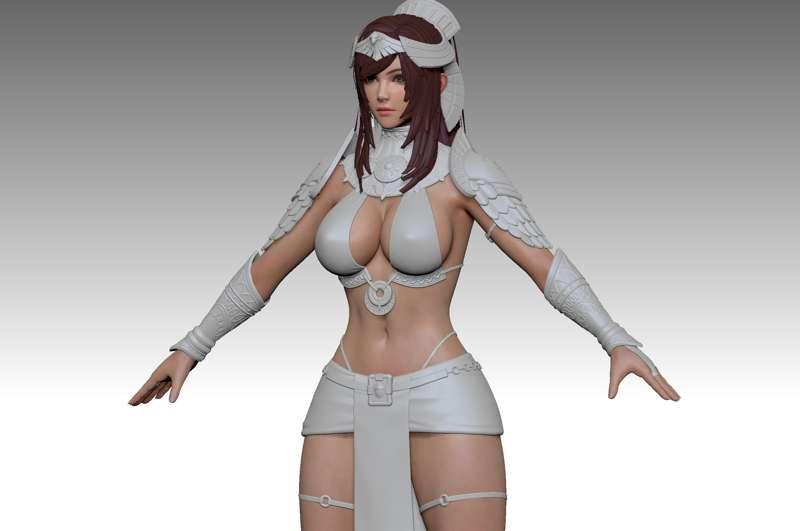 Primrose Egypt - WIP 02 -  (Zbrush) Armor Sculpting Complete!