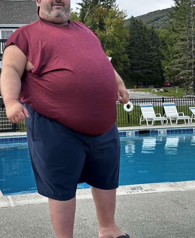 Fat Dad Pool Day